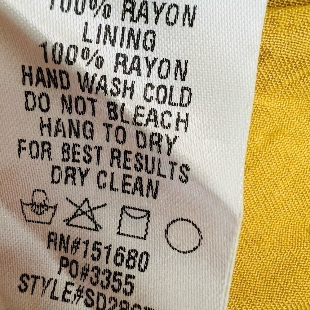 Storia Gingham Yellow Prairie Dress eyelet ruffle - Picture 9 of 9